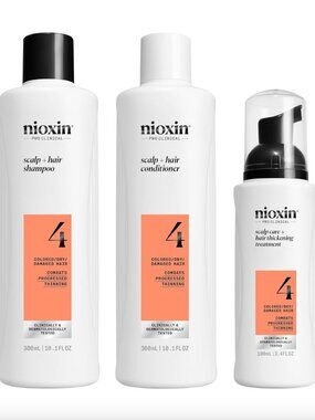 NEW Nioxin Scalp + Hair Thickening System 4 - Shampoo Conditioner Treatment